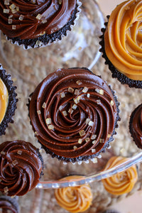 Salted Caramel Chocolate Cupcakes (Regular or Mini)
