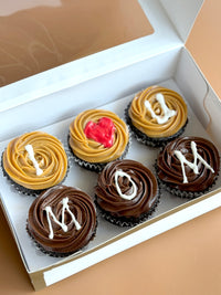 Dedication Cupcakes (Mixed Duo Salted Caramel & Dulce de Leche, Box of 6 or 12)