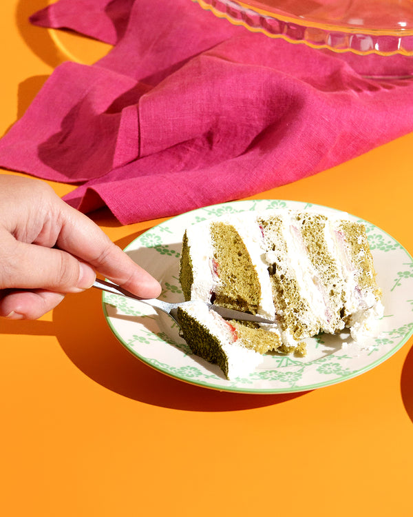 Matcha Strawberry Shortcake (3-Layer Cake, 8" Round)