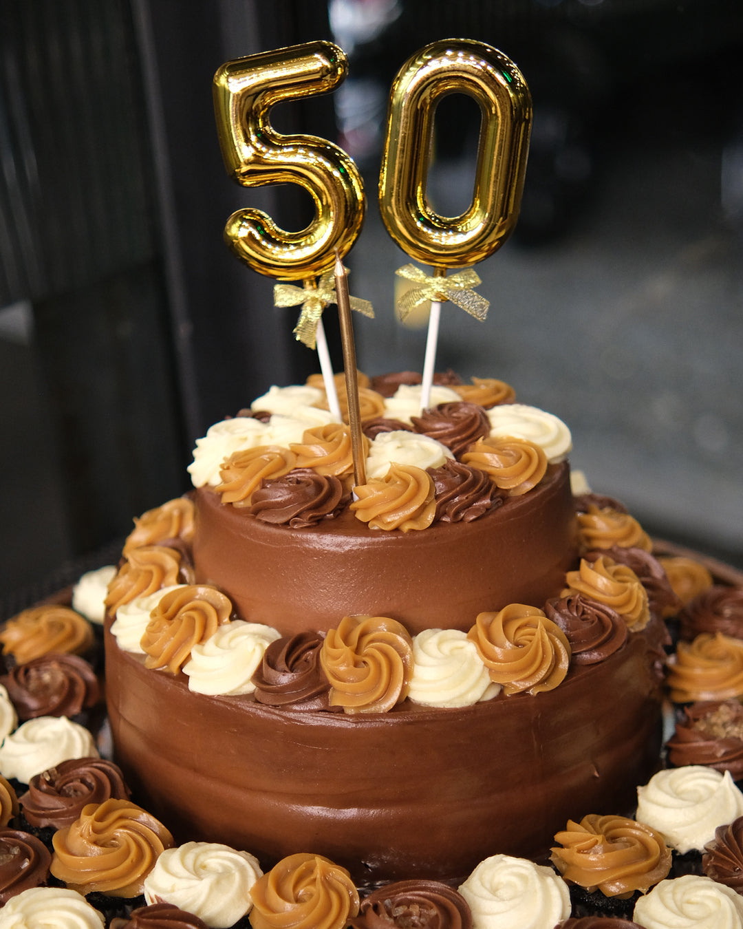 Choco Lover's Trio Tower (2-Tier Cake)