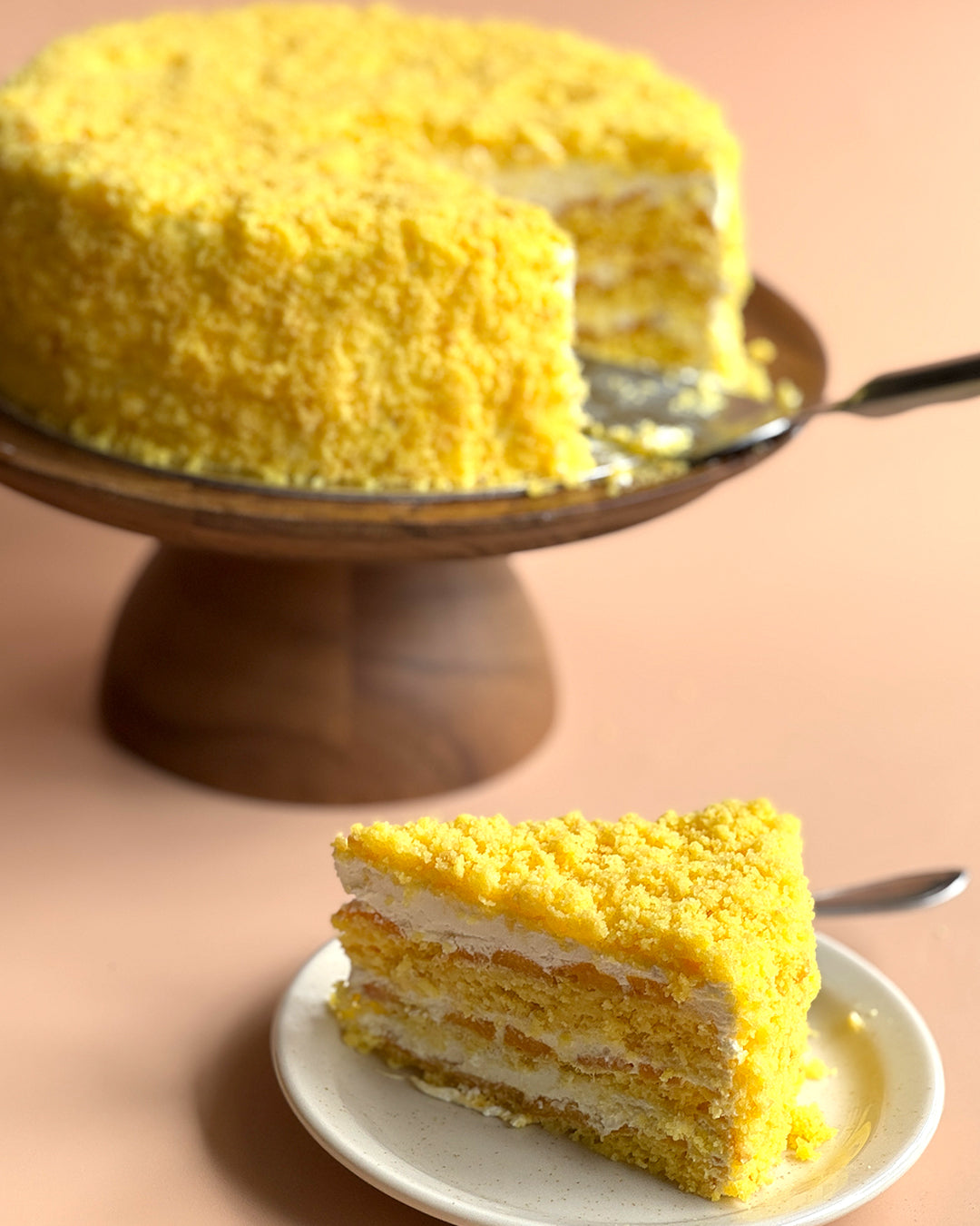 Mango Crumble (5" Cake in Can,  8" Round)