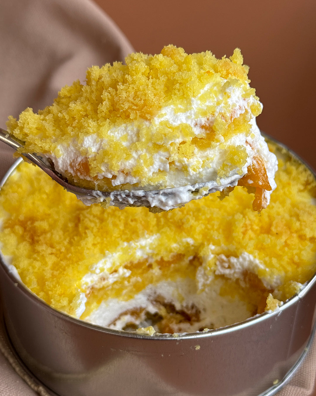 Mango Crumble (5" Cake in Can,  8" Round)