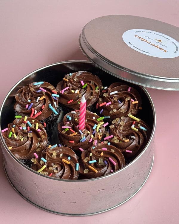 Celebration Mini Cupcakes with Sprinkles (Mini Can of 8)