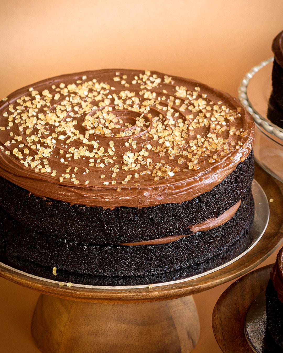 2-Layer Chocolate Cake: Salted Caramel, Dulce de Leche or Combination (9" Round)