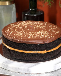 2-Layer Chocolate Cake: Salted Caramel, Dulce de Leche or Combination (9" Round)