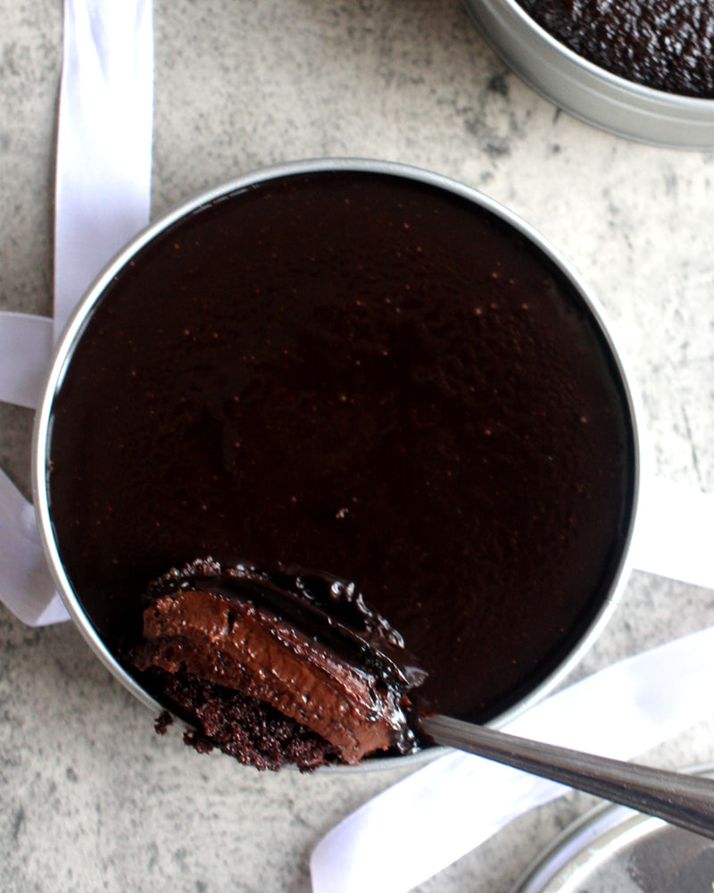 Chocolate Marquise Cake-Away (5" Cake in Can)