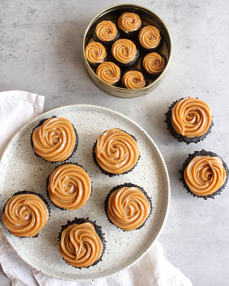 Dulce de Leche Chocolate Cupcakes (Regular or Mini)
