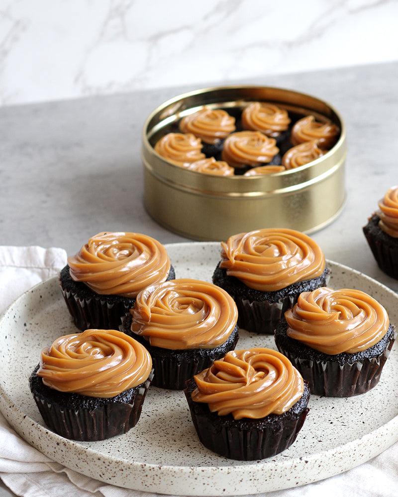 Dulce de Leche Chocolate Cupcakes (Regular or Mini)