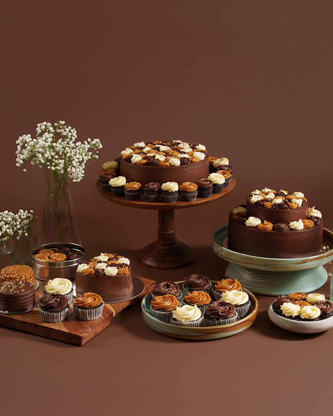 Choco Lover's Trio Tower (2-Tier Cake)