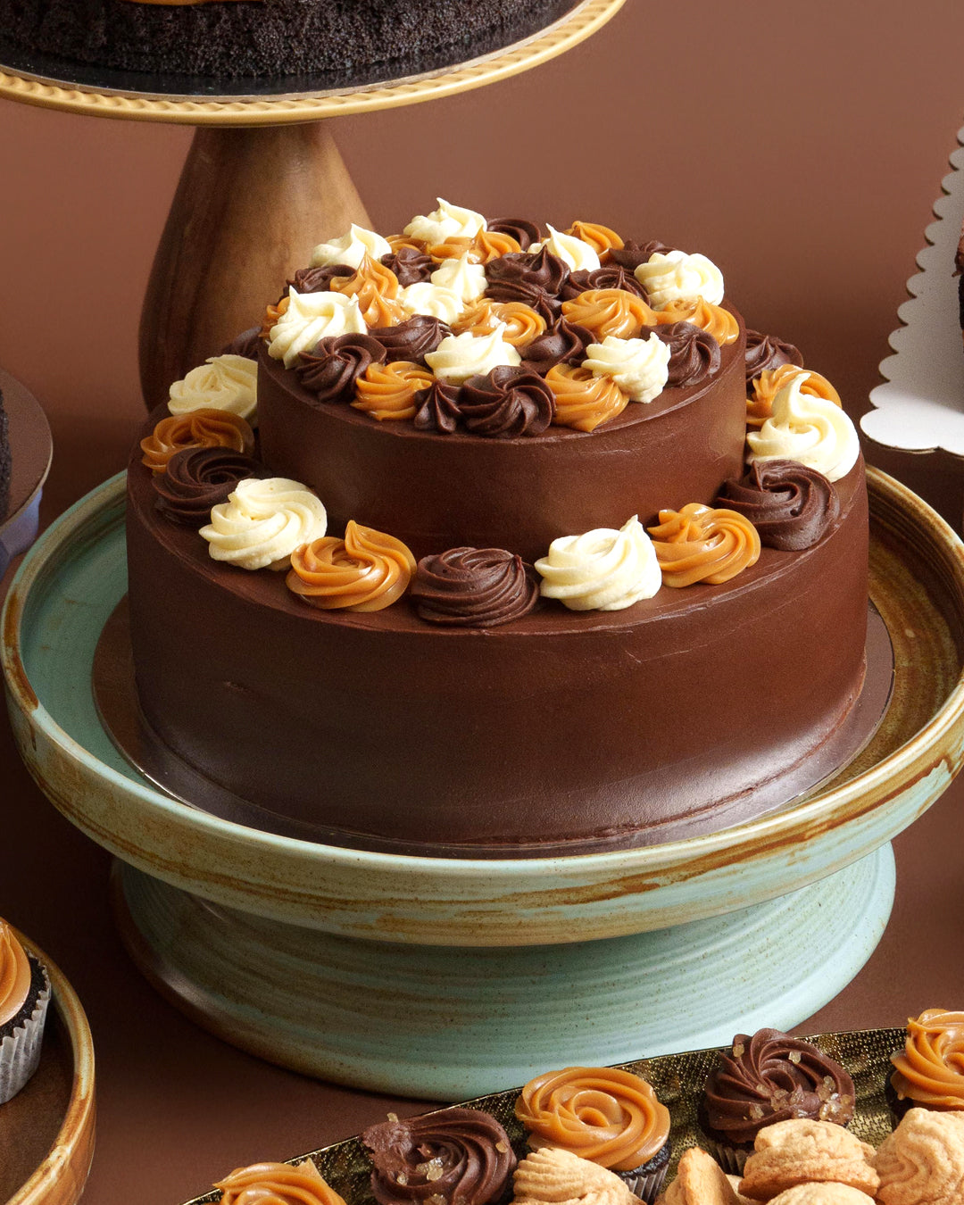 Choco Lover's Trio Tower (2-Tier Cake)