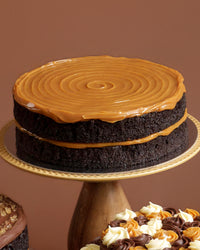 2-Layer Chocolate Cake: Salted Caramel, Dulce de Leche or Combination (9" Round)