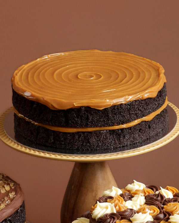 2-Layer Chocolate Cake: Salted Caramel, Dulce de Leche or Combination (9" Round)