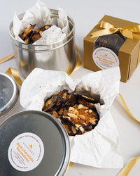 Dark Chocolate Florentines (with Dried Mangoes and Almonds)