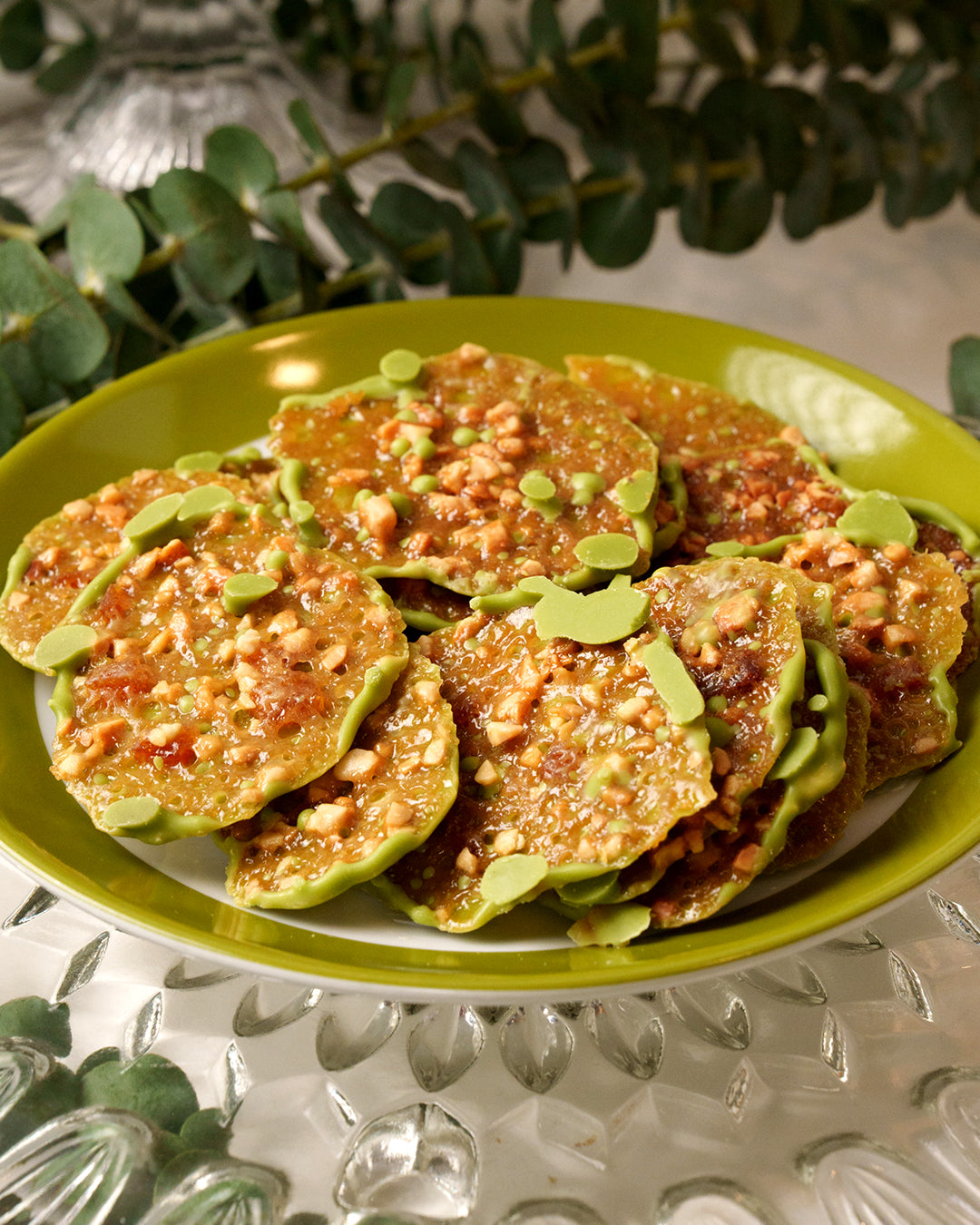 Matcha & Hojicha White Chocolate Florentines (Duo)