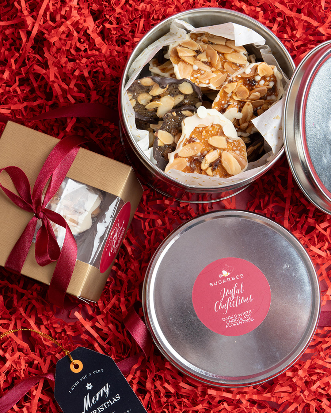 Dark & White Chocolate Florentines