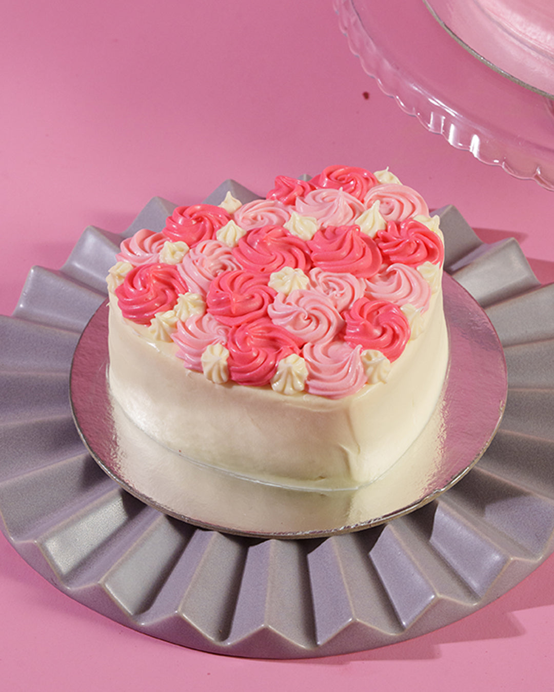 Red Velvet Bloom (2-Layer Cake, 6" Heart or 9" Round)