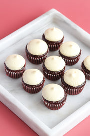 Love Red Velvet Cupcakes with Heart Sprinkles (Regular or Mini)