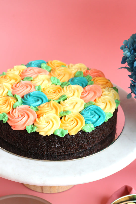Florette Chocolate Cake with Buttercream Frosting (8" Round)