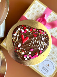 LOVE Chocolate Heart Cake (6" Heart)