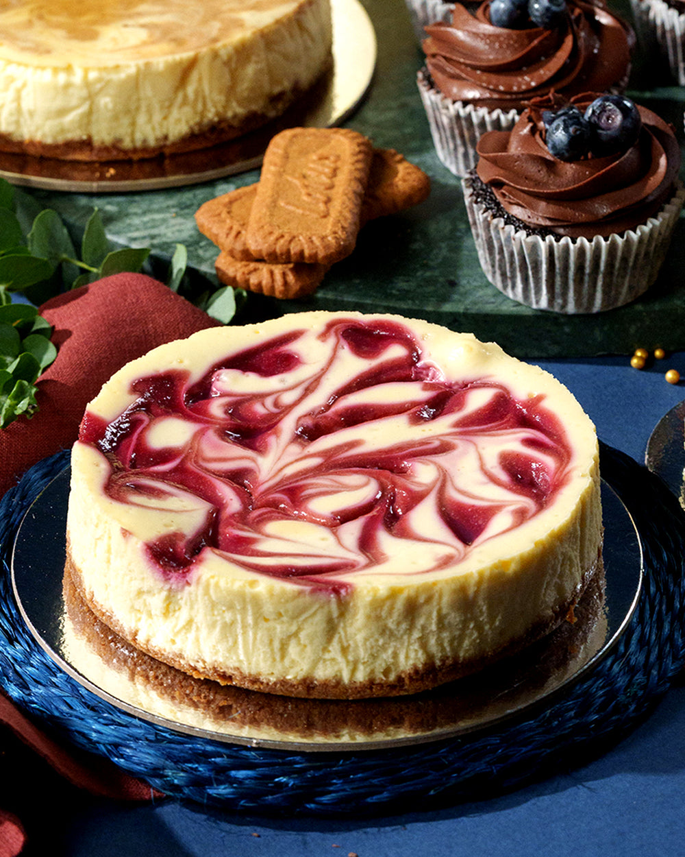Raspberry Swirl Cheesecake (6
