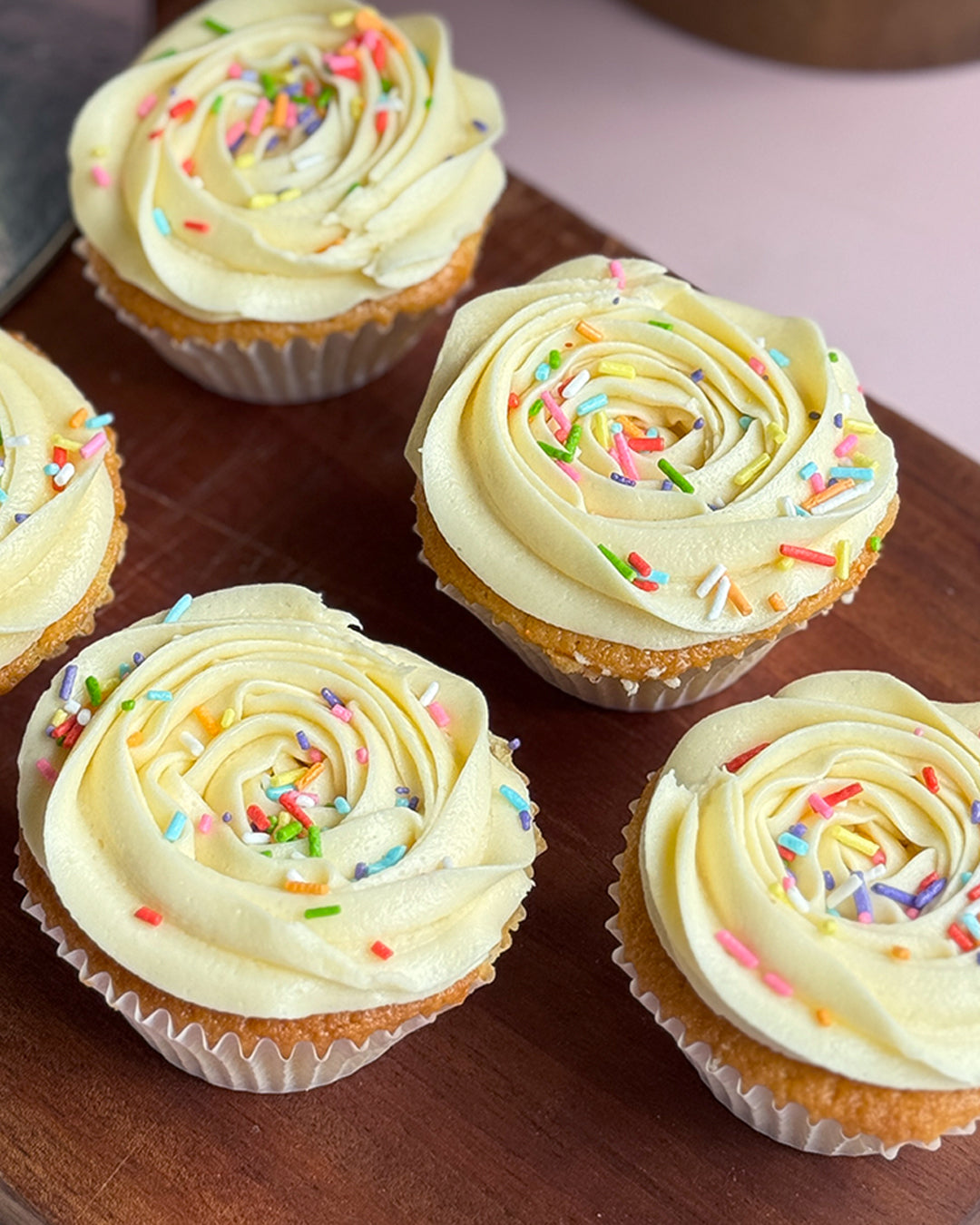 Oh Baby! Gender Reveal Cupcakes (Lemon Vanilla, Pink or Blue Center, Box of 12)