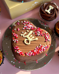 LOVE XOXO Cakes (2-Layer Cake, 6" Heart)