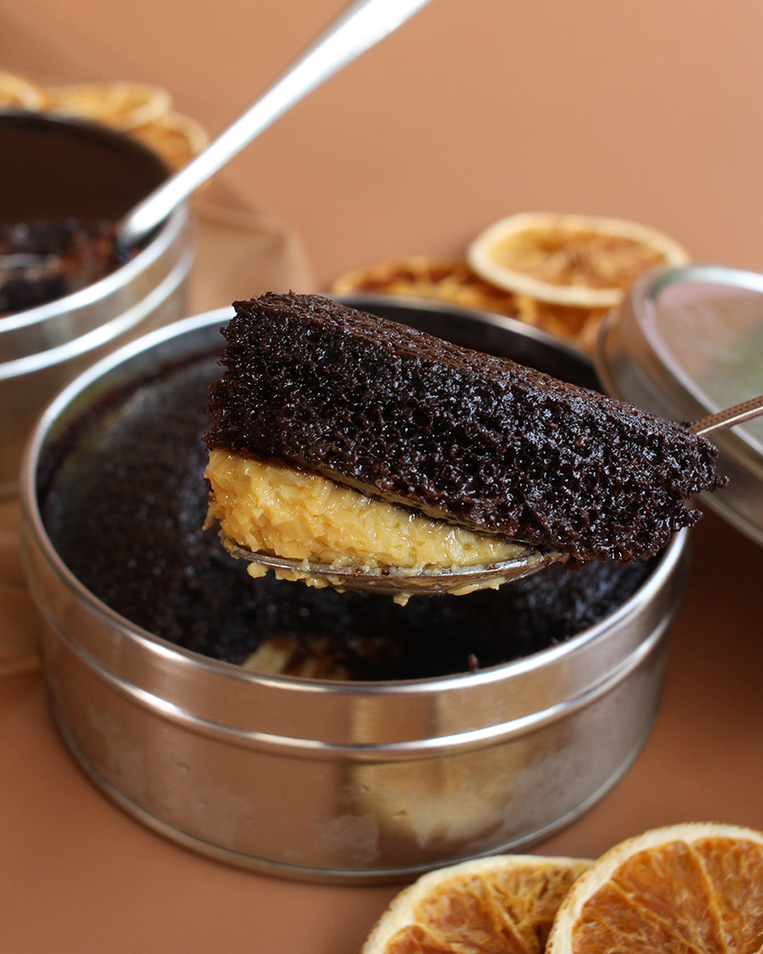 Choco Flan Pastel Cake-Away (5" Cake in Can)