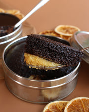 Cake in a Can (Impossible Cake, Chocolate Marquise, Salted Caramel Chocolate, Dulce de Leche Chocolate)