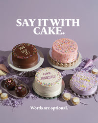 Celebration Cake with Sprinkles: Salted Caramel Chocolate, Red Velvet or Carrot (4-Layer Cake, 8" Round)