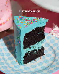 Birthday Sprinkles Cake (Chocolate Base with Vanilla Frosting, 2-Layer Cake, 6"Round)