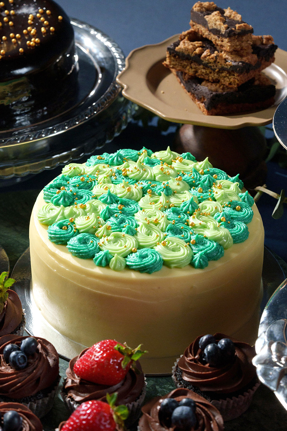 Evergreen Bloom Carrot Cake (2-Layer Cake, 6" Heart or 9" Round)