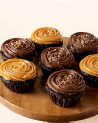 Mixed Cupcake Box or Can: Salted Caramel & Dulce de Leche (Regular or Mini)