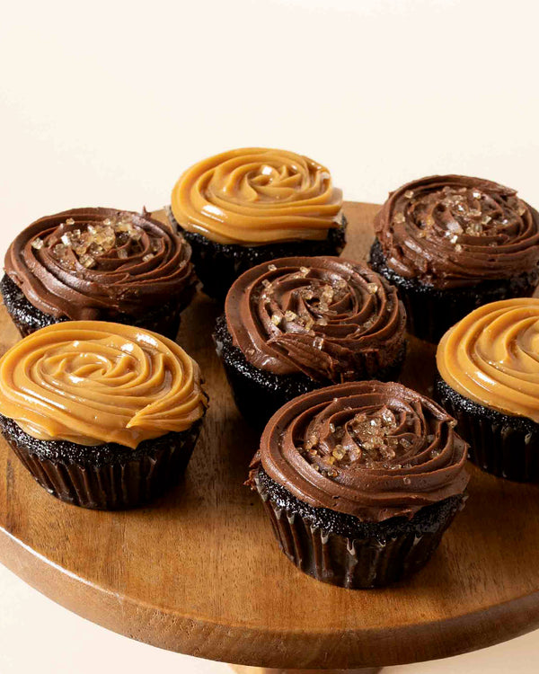 Mixed Cupcake Duo: Salted Caramel & Dulce de Leche (Regular or Mini)